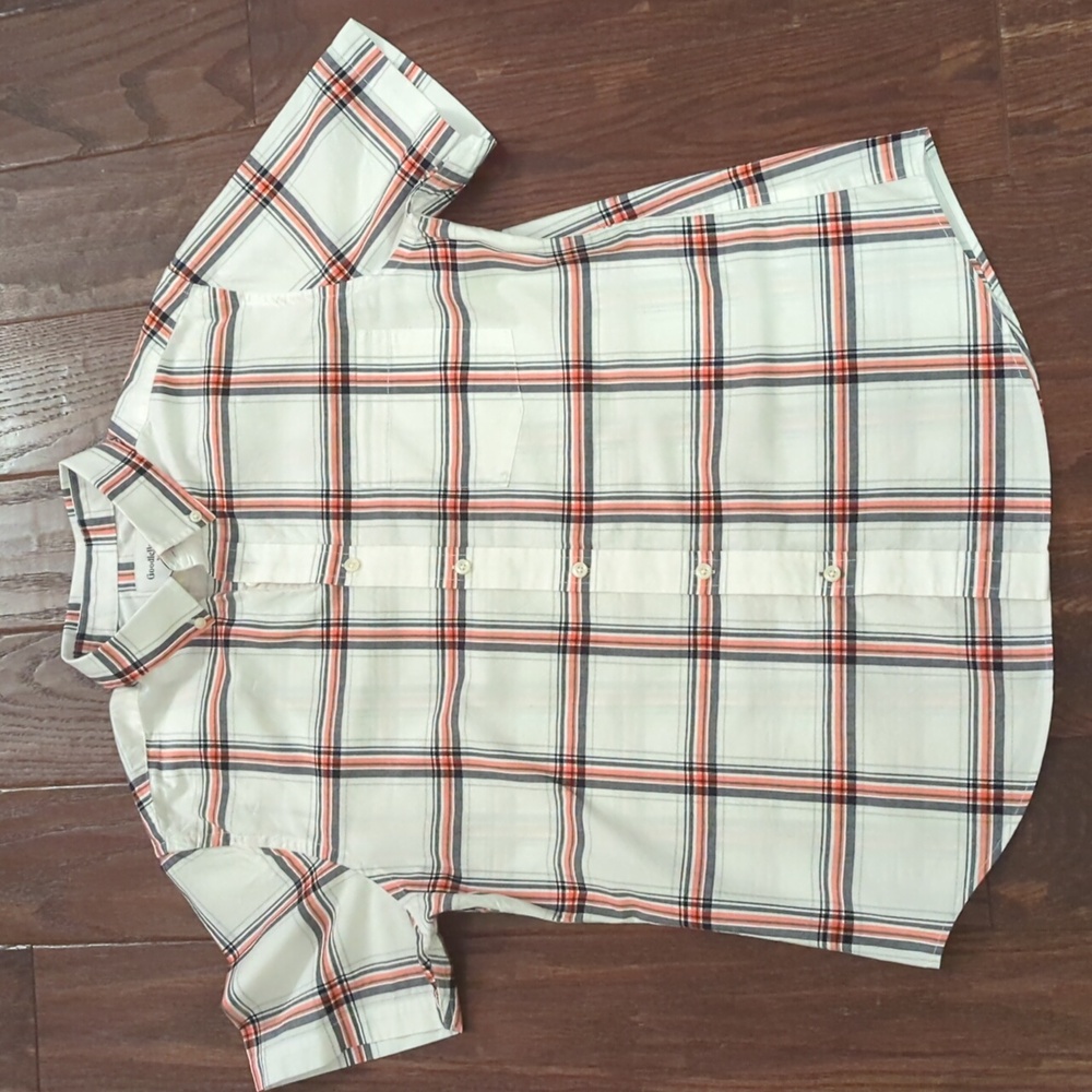 Men's short sleeve dress shirt large